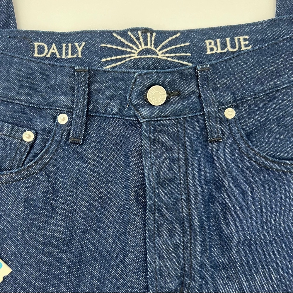 Daily Blue Boost in Nite Jeans Womens 31 Dark Indigo High Rise Straight Leg NWT - Picture 6 of 13
